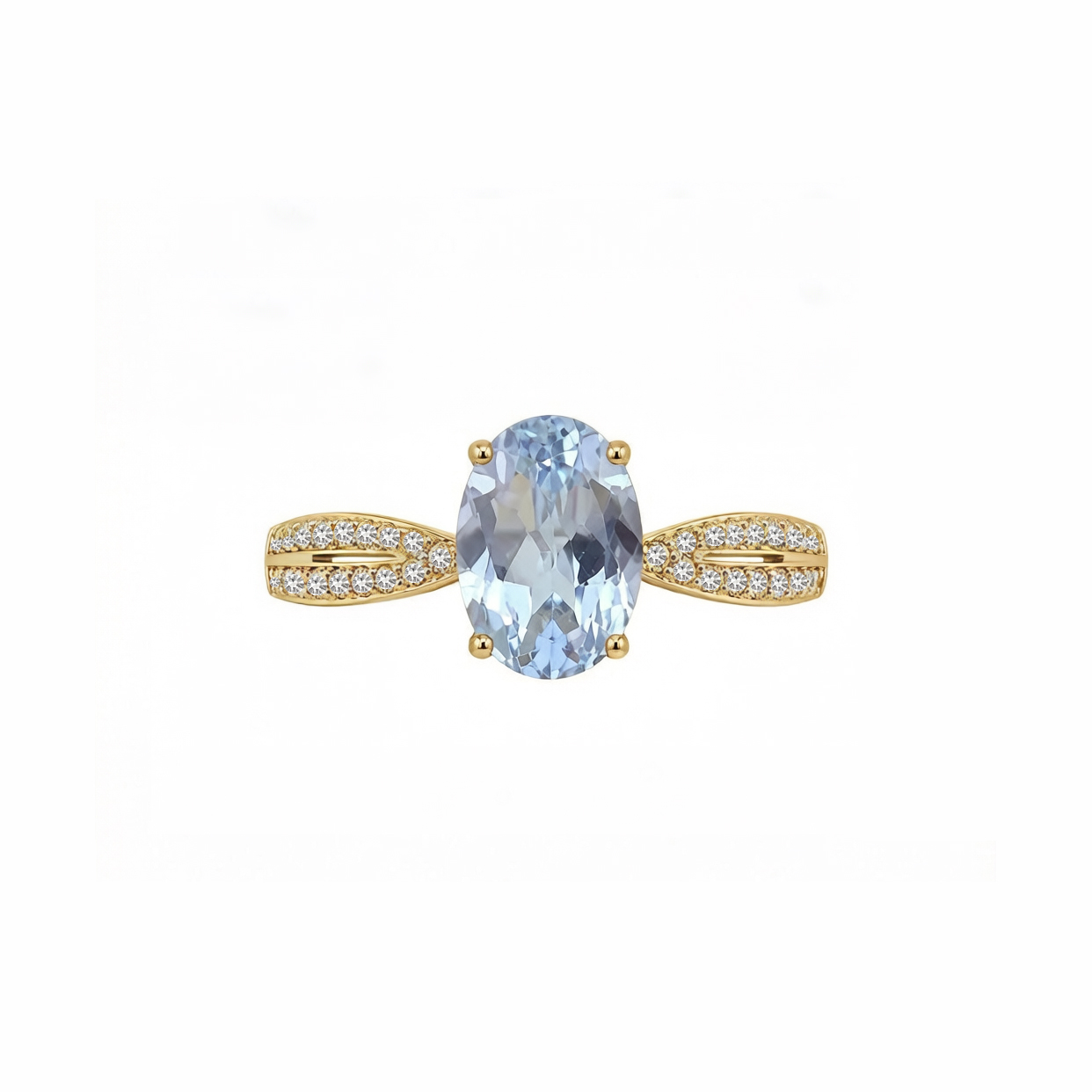 Royal Azure Elegance | London Blue Topaz Vintage Palace Ring