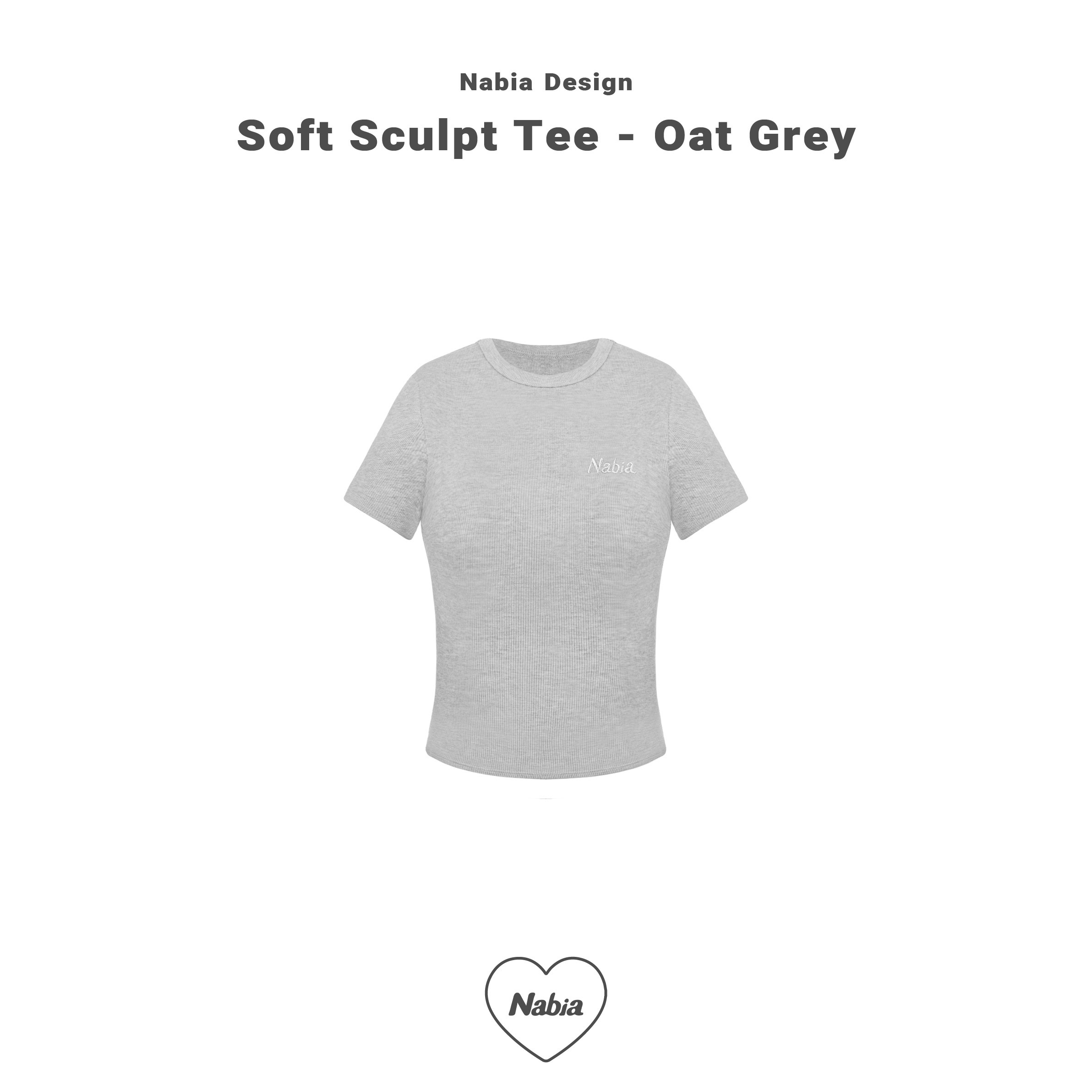 穿上秒瘦 5KG 短 TEE - 霧灰