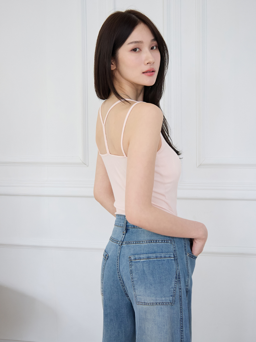 OH!HER 嚴選皮標牛仔寬褲