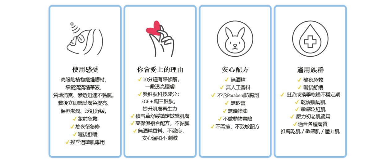 oloa 多酚瞬效修復面膜 簡介說明