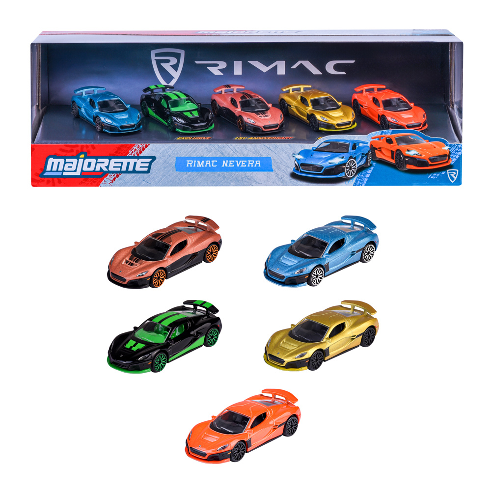 美捷輪小汽車-RIMAC銳馬克汽車5入組