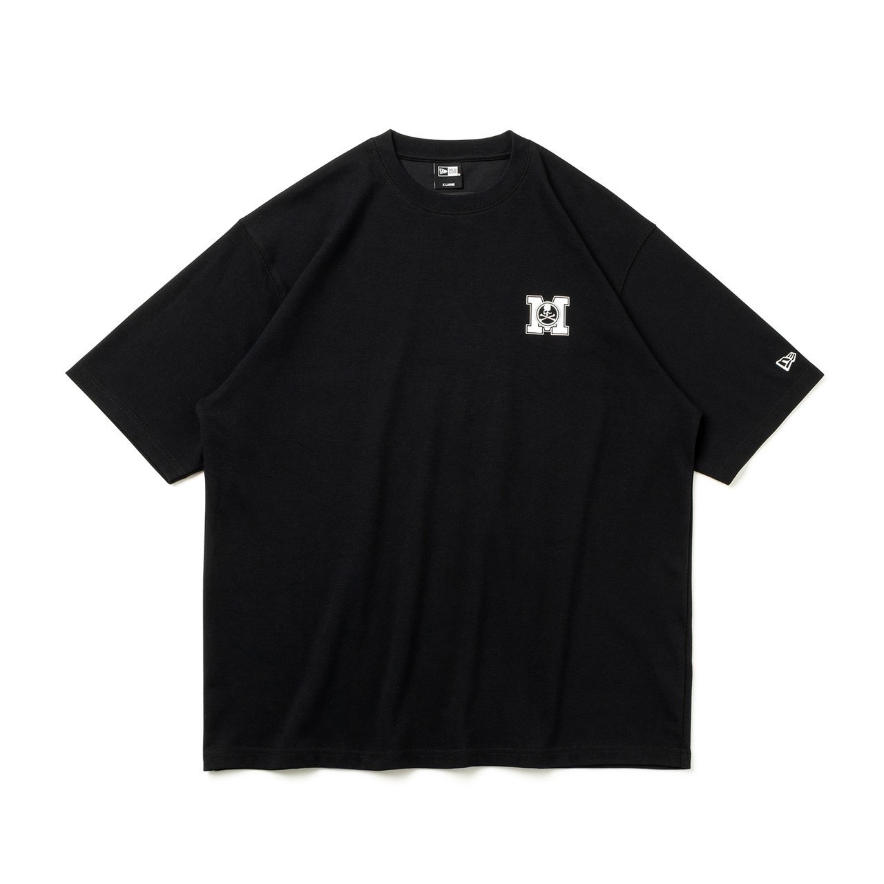 -(B3d02)-NEW ERA X MASTERMIND JAPAN SS OS PTEE MMJ BACK PRINT 聯名 黑色 短袖