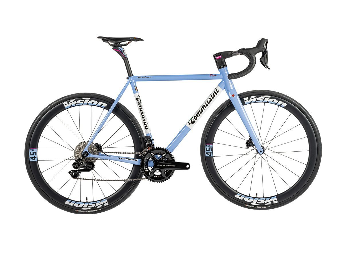 Tommasini Fire ICS 全內線鋼管公路車 -Hydrangea Blue/繡球花藍 - SHIMANO DURA ACE Di2 2x12