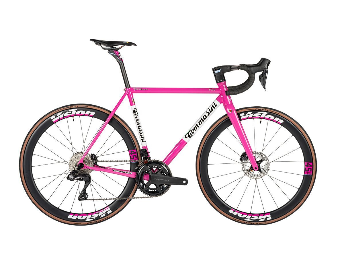 Tommasini Fire ICS 全內線鋼管公路車 - Hot Pink/競速粉 - SHIMANO ULTEGRA Di2 2x12