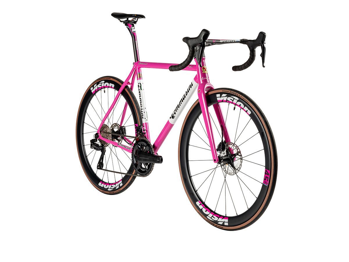 Tommasini Fire ICS 全內線鋼管公路車 - Hot Pink/競速粉 - SHIMANO ULTEGRA Di2 2x12