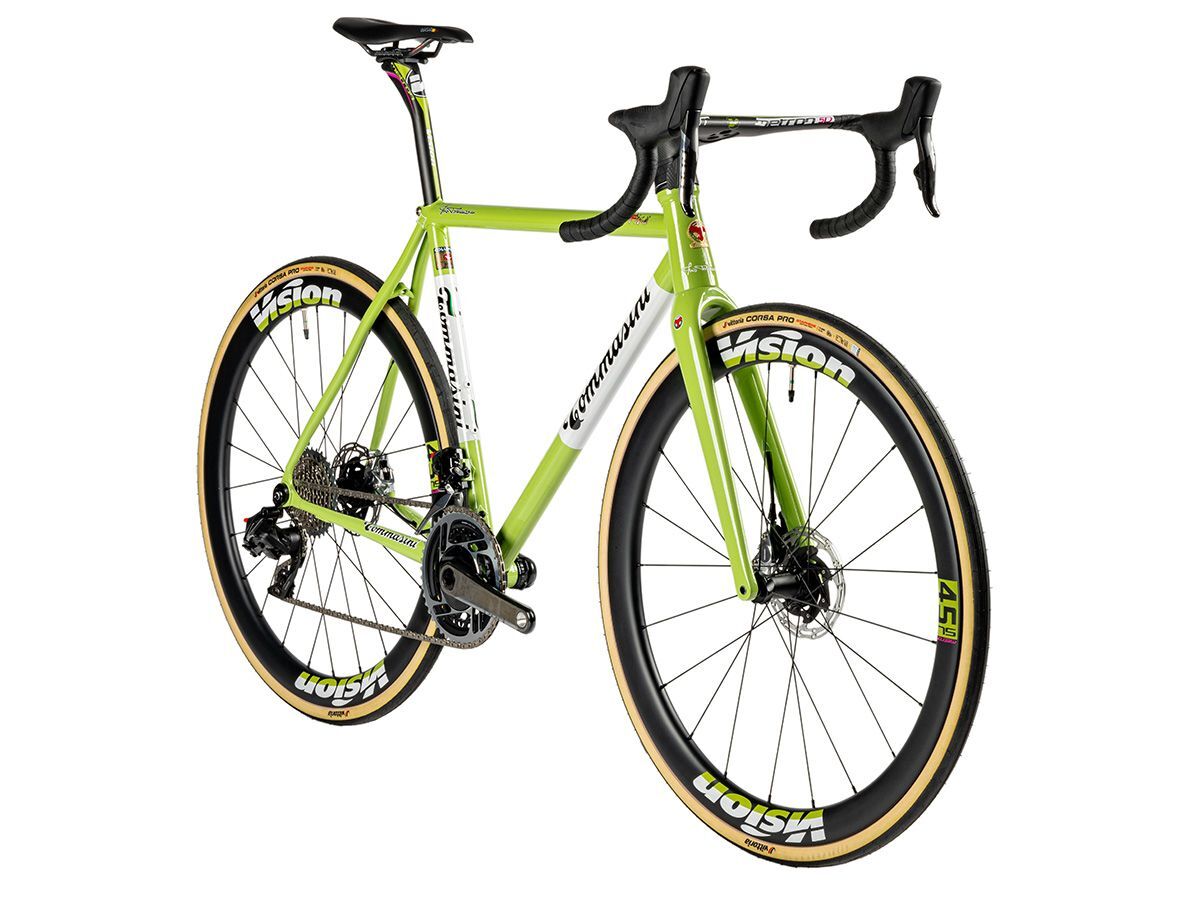 Tommasini Fire ICS 全內線鋼管公路車 - Matcha Green/抹茶綠 - SRAM RED ETAP AXS 2x12