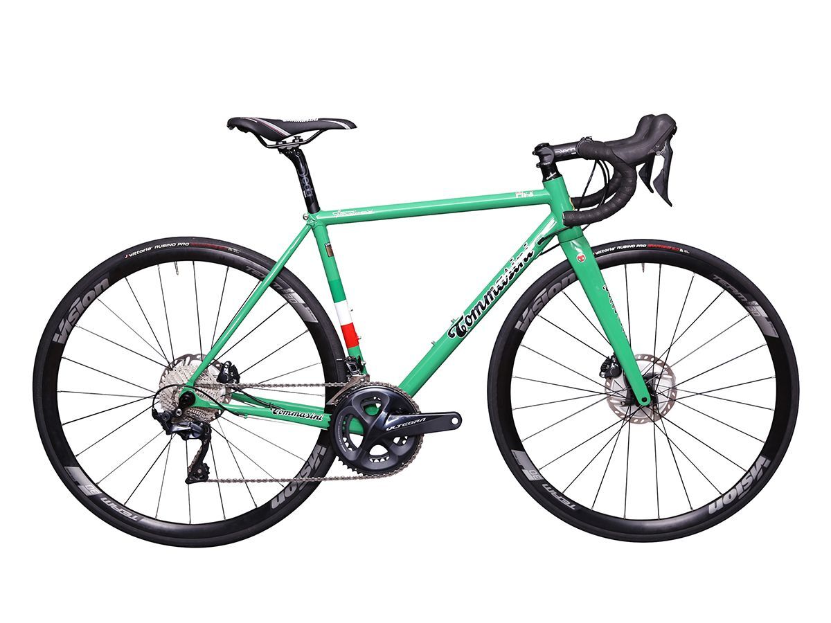 FIRE DISC CUSTOM Lamborghini Green + ITA on WITH FKTOSDISC FORK