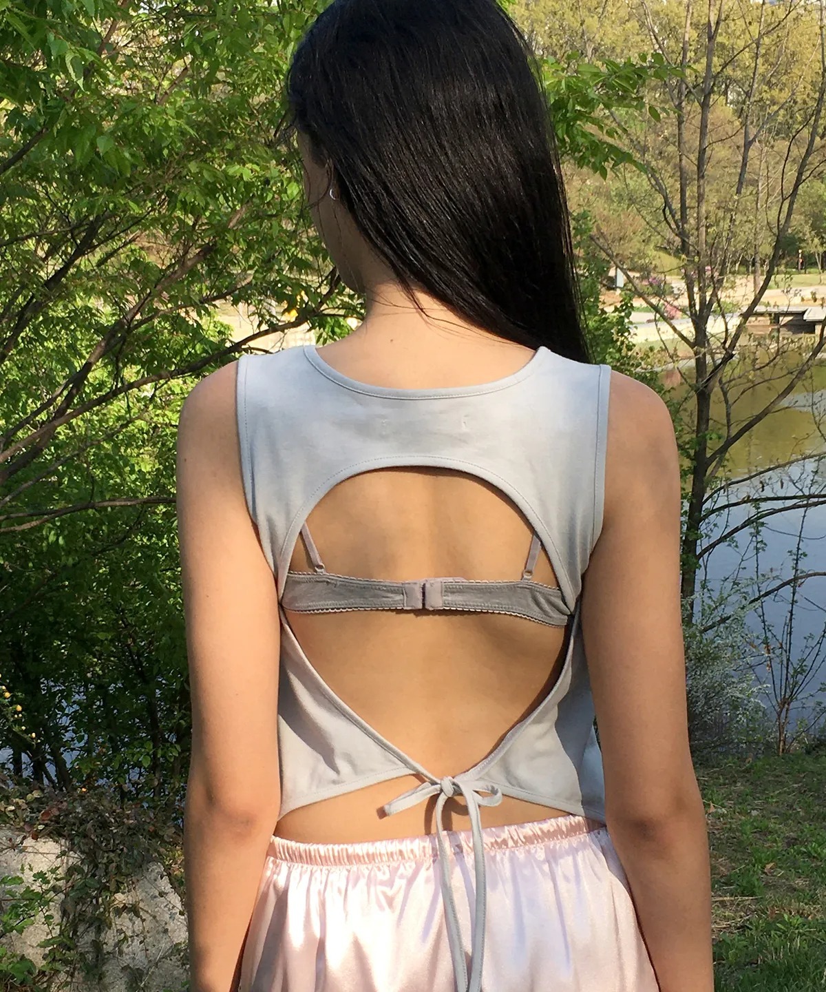 BITTER CELLS Curved Backless Top