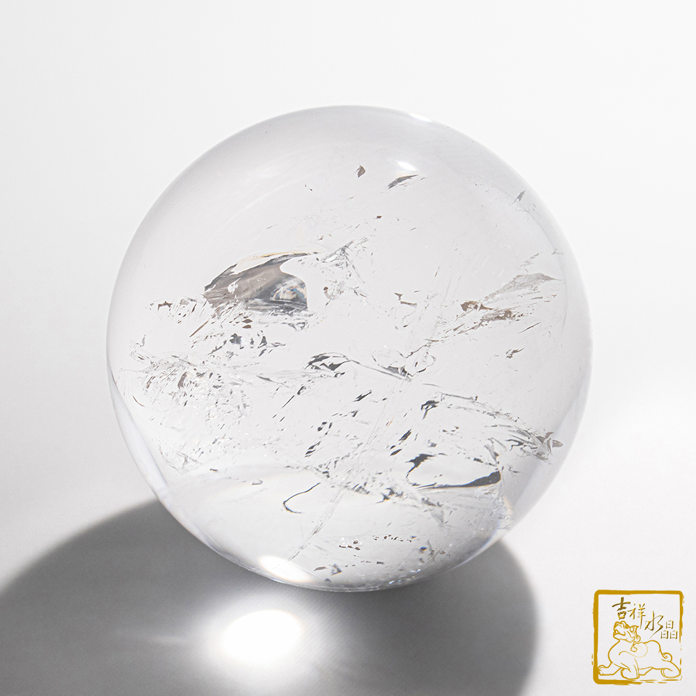白水晶球7.7cm 淨化磁場【吉祥水晶專賣店】