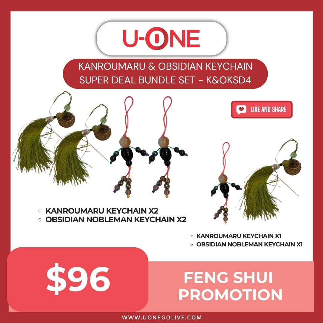 KANROUMARU & OBSIDIAN KEYCHAIN SUPER DEAL BUNDLE SET - K&OKSD4