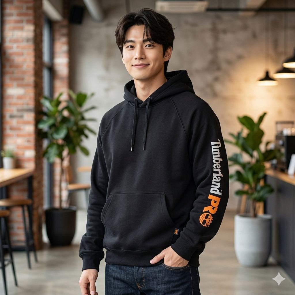 【預購】Timberland Pro H052403 男裝黑色有帽衛衣