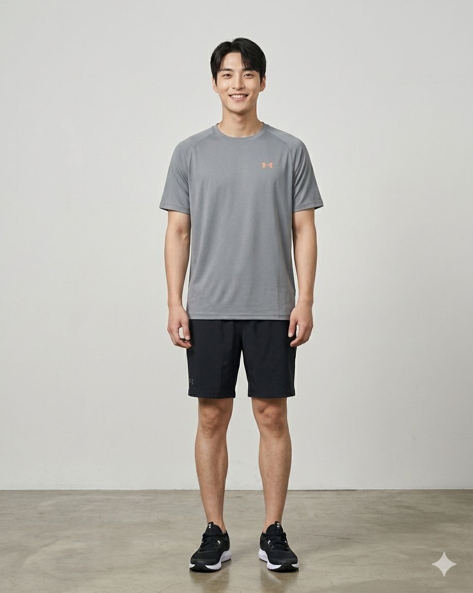 【預購】Under Armour H052405 男裝灰色短袖運動上衣