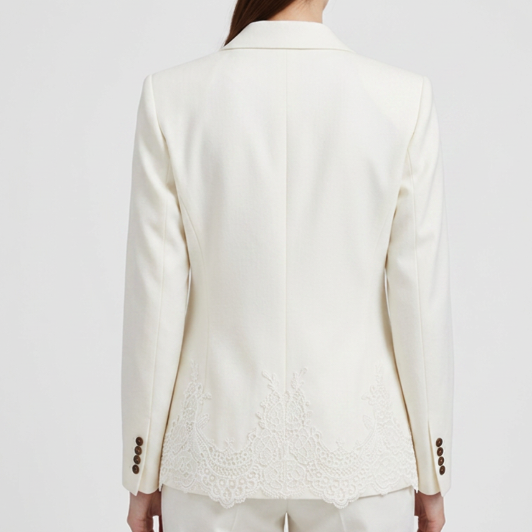 1TS0319-090 [TWINSET] Jacket White #261AP2290 (C-EU-E)