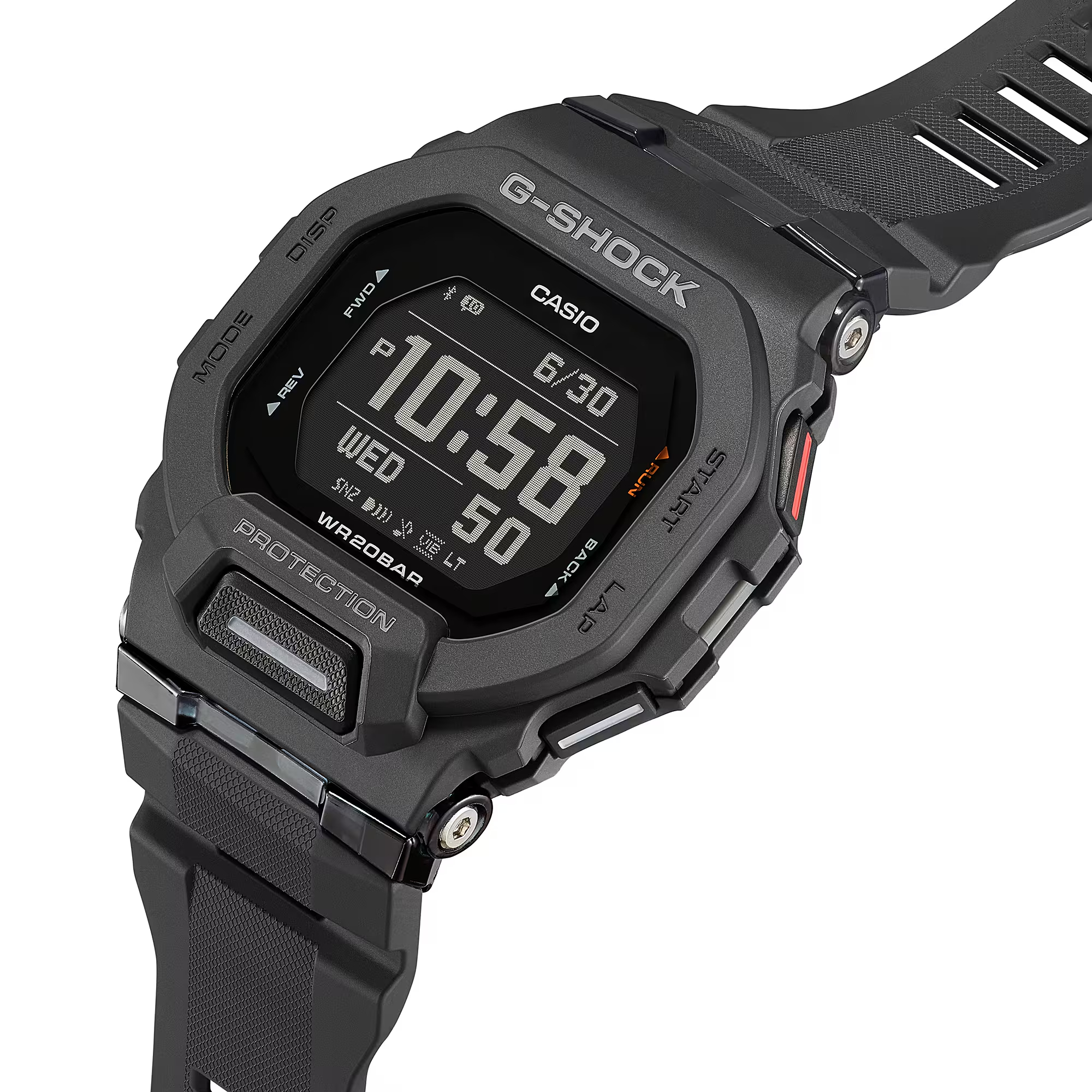 【CASIO 卡西歐】 G-SHOCK  藍芽 卡路里 計步器 耐衝擊  高防水 電子錶 矽膠錶帶 手錶 GBD-200-1DR