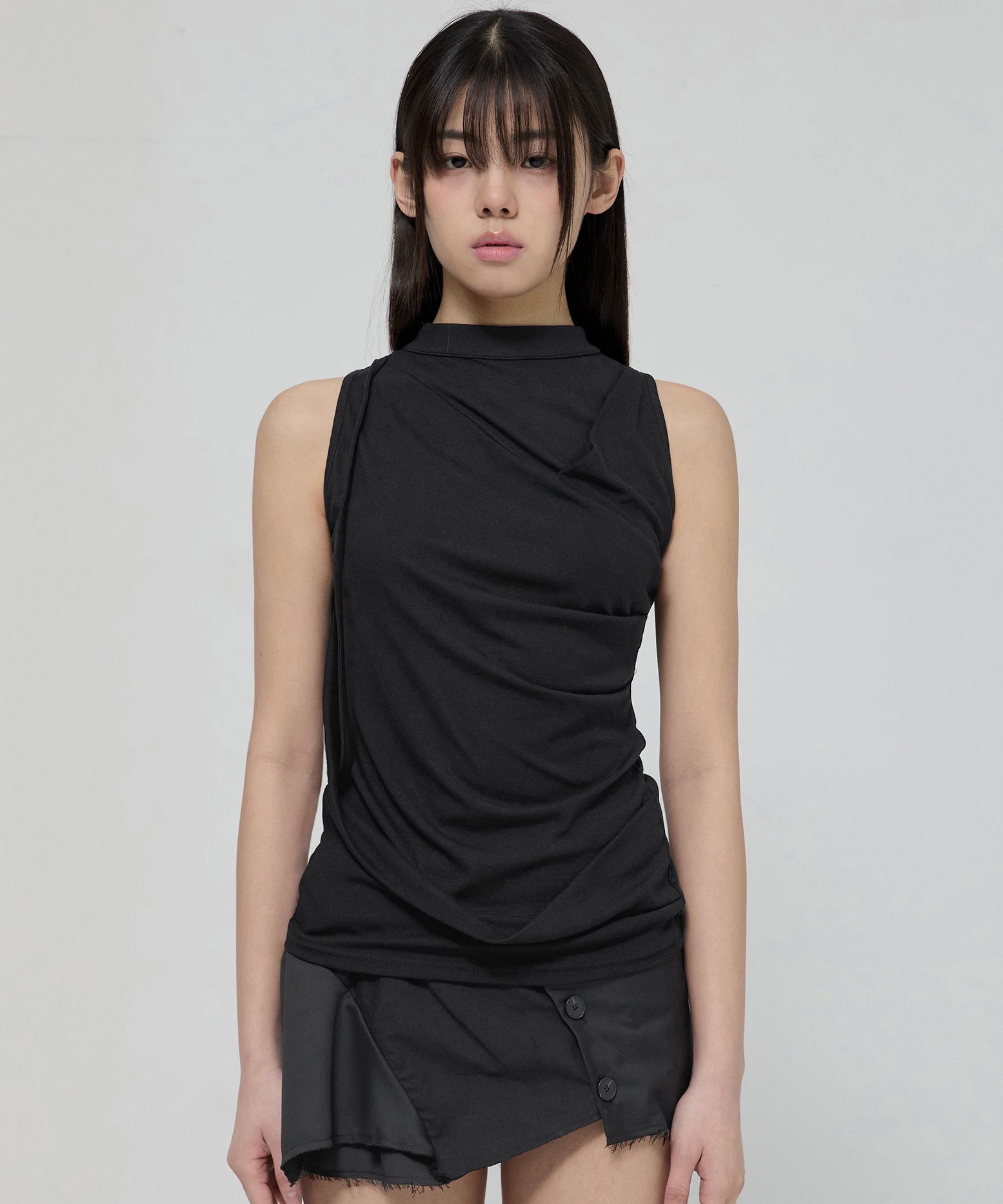 FLAREUP 垂墜無袖上衣 FL-135_Black