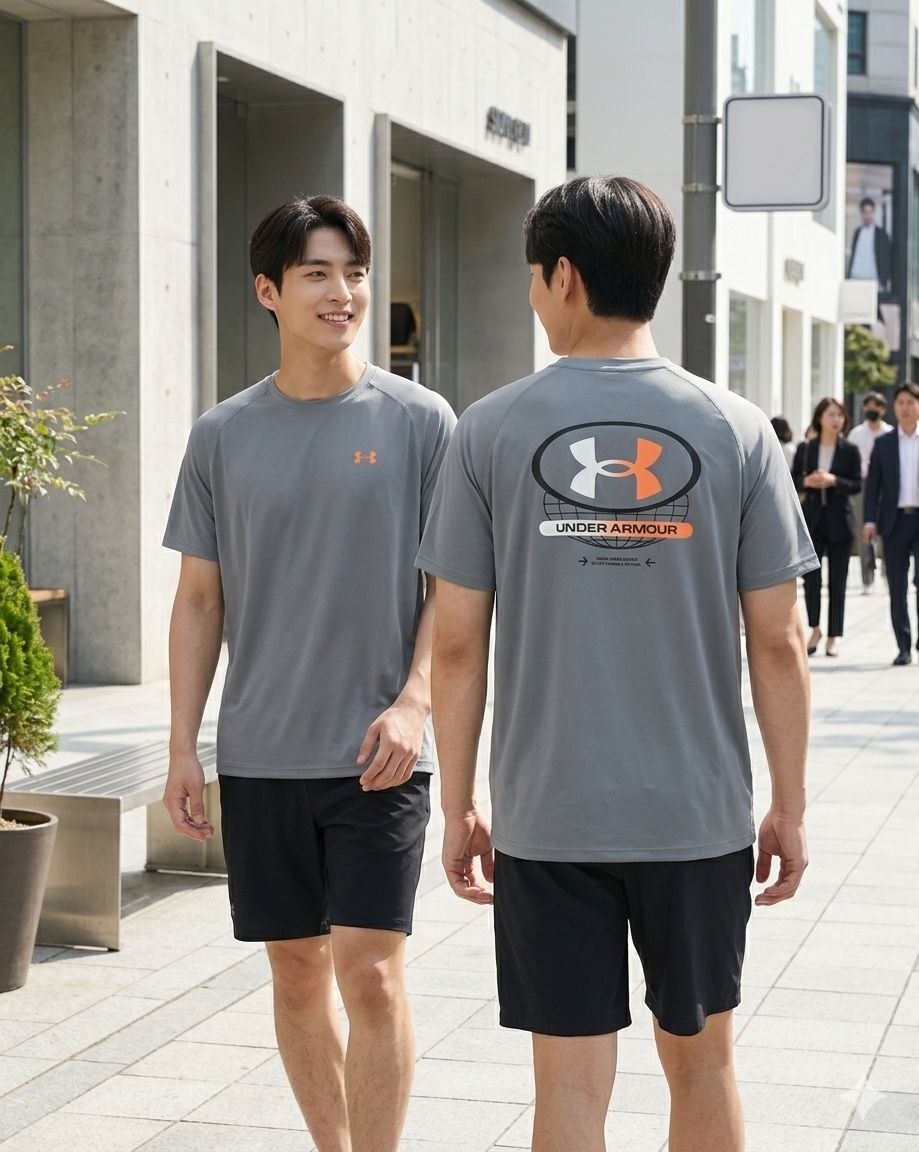 【預購】Under Armour H052405 男裝灰色短袖運動上衣