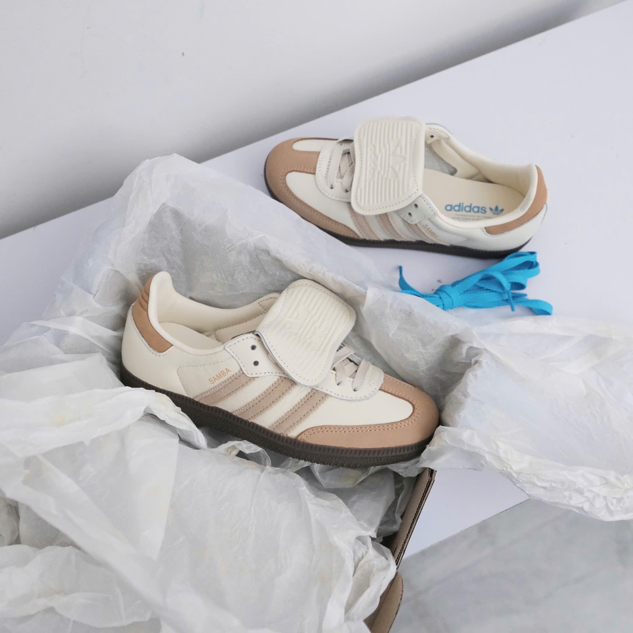 Adidas Originals Samba LT 伯爵奶茶 奶茶 翻鞋舌 長鞋舌 復古鞋 JH5706