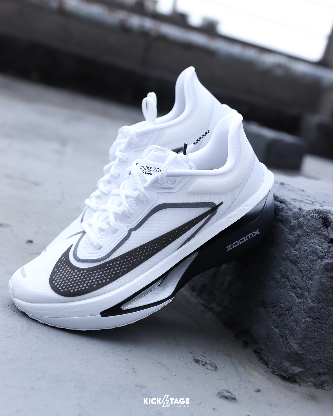男鞋 NIKE ZOOM FLY 6 白黑 緩震 透氣 碳纖維 慢跑 運動鞋【FN8454-100】
