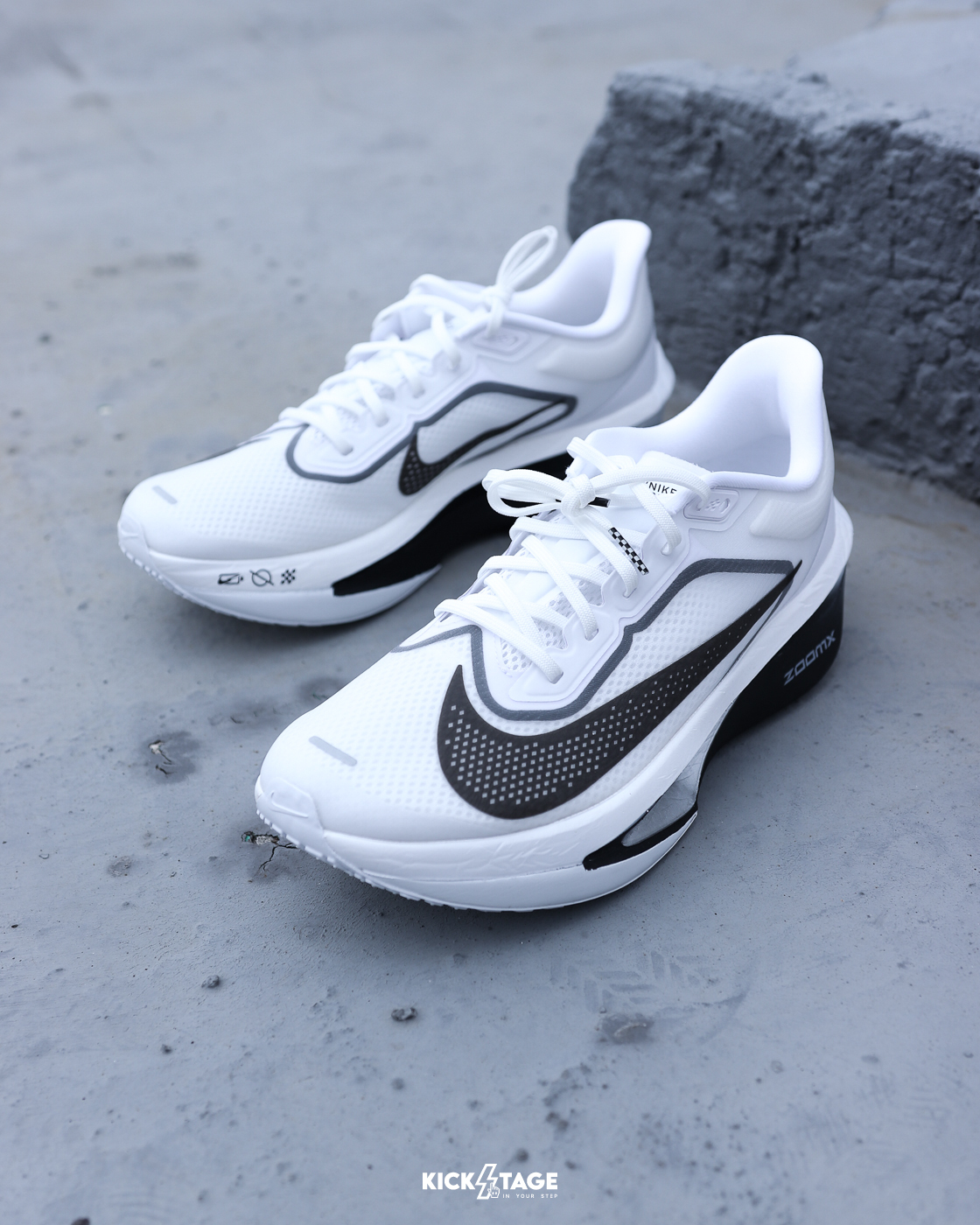 男鞋 NIKE ZOOM FLY 6 白黑 緩震 透氣 碳纖維 慢跑 運動鞋【FN8454-100】