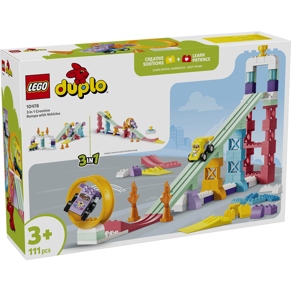LEGO 10478 樂高積木 10478 Duplo 得寶系列 - 3 合 1 創意坡道與汽車套裝