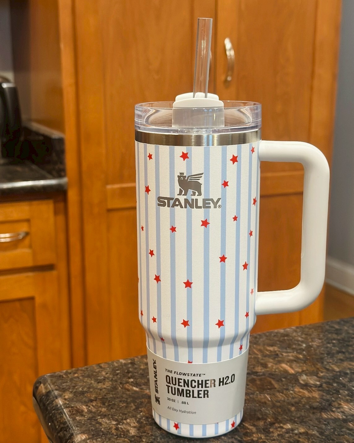 Stanley x Target 條紋星星杯 吸管杯 冰壩杯 環保杯 粉色 藍色 20oz 30oz