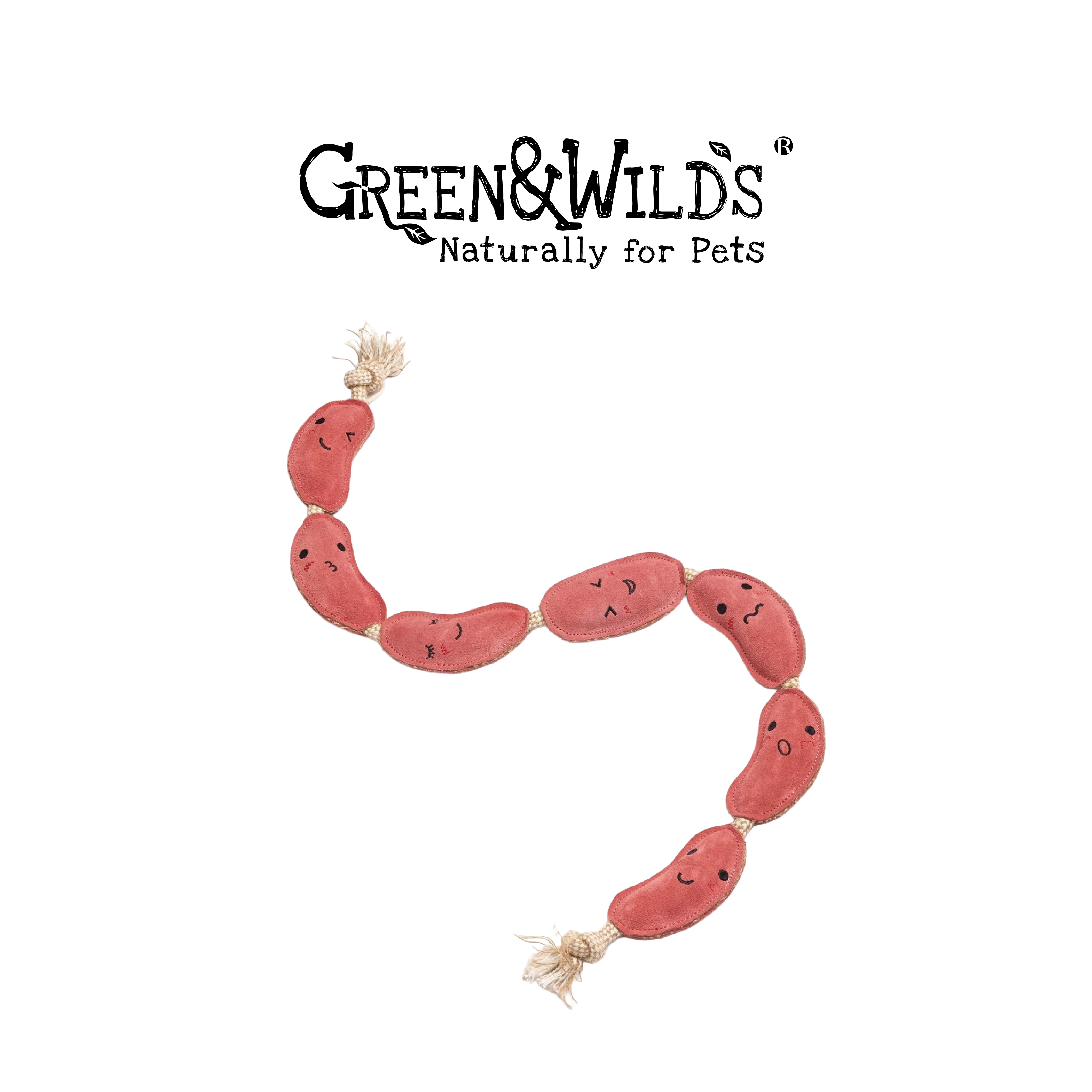 香腸姊妹 - 天然天然犬用啃咬玩具｜英國 GREEN & WILDS