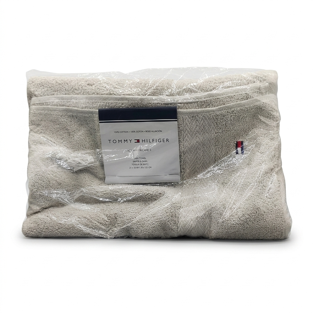 美國tommy hilfiger 100% cotton bath tower