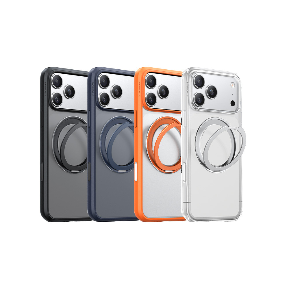 TORRAS Ostand R Magnetic iPhone 17系列 相機按鍵旋轉支架防摔手機
