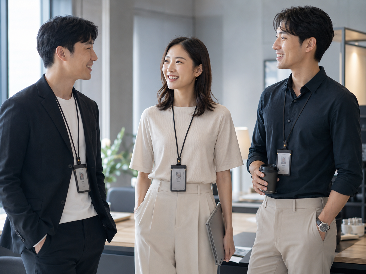 企業識別證套訂製－員工證套統一形象示意
