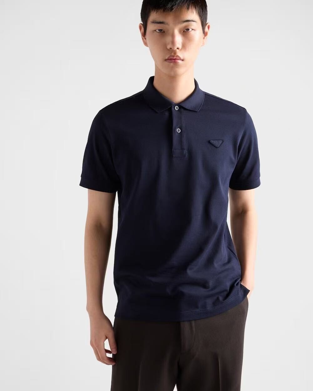 Prada 三角布標 Polo 男款