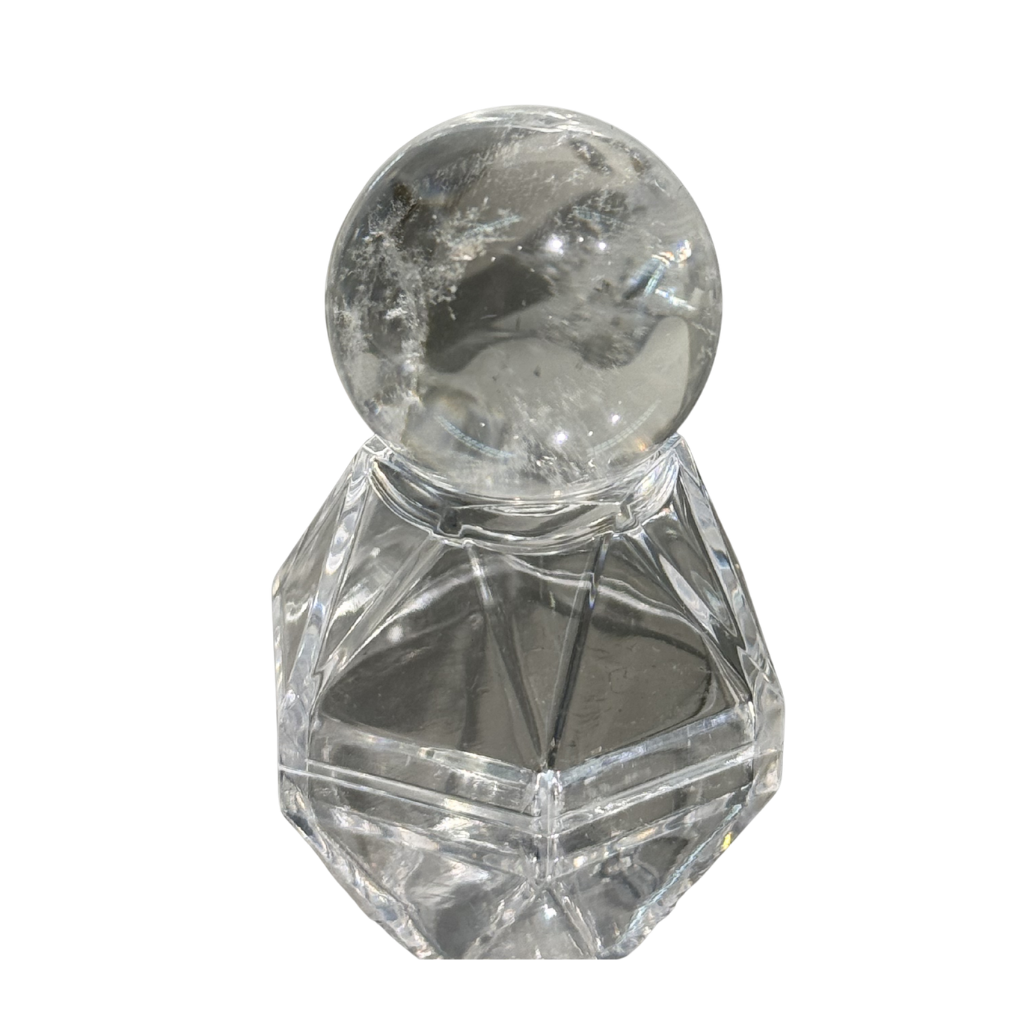 BRA-JJG0525-003 藍針白水晶許願球 附座 2-2.5cm (A3)