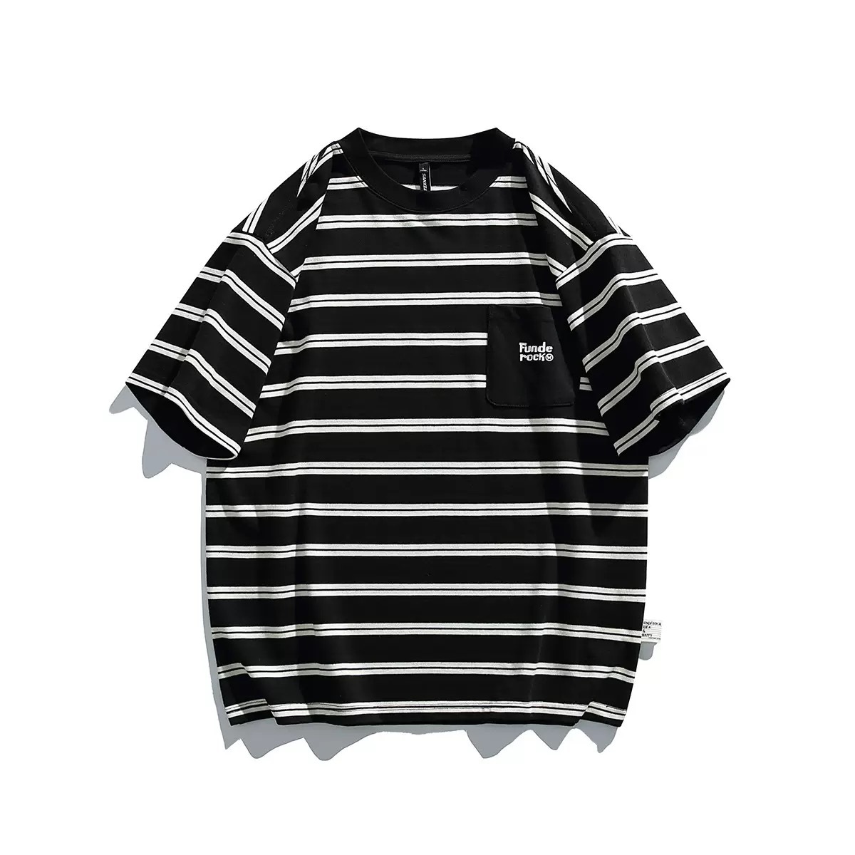 條紋口袋Tee
