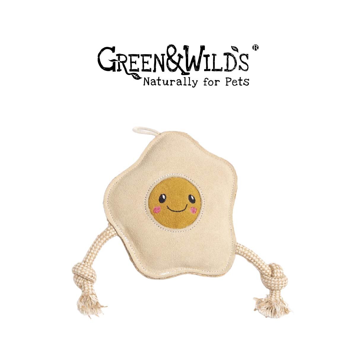 荷包蛋 - 天然天然犬用啃咬玩具｜英國 GREEN & WILDS