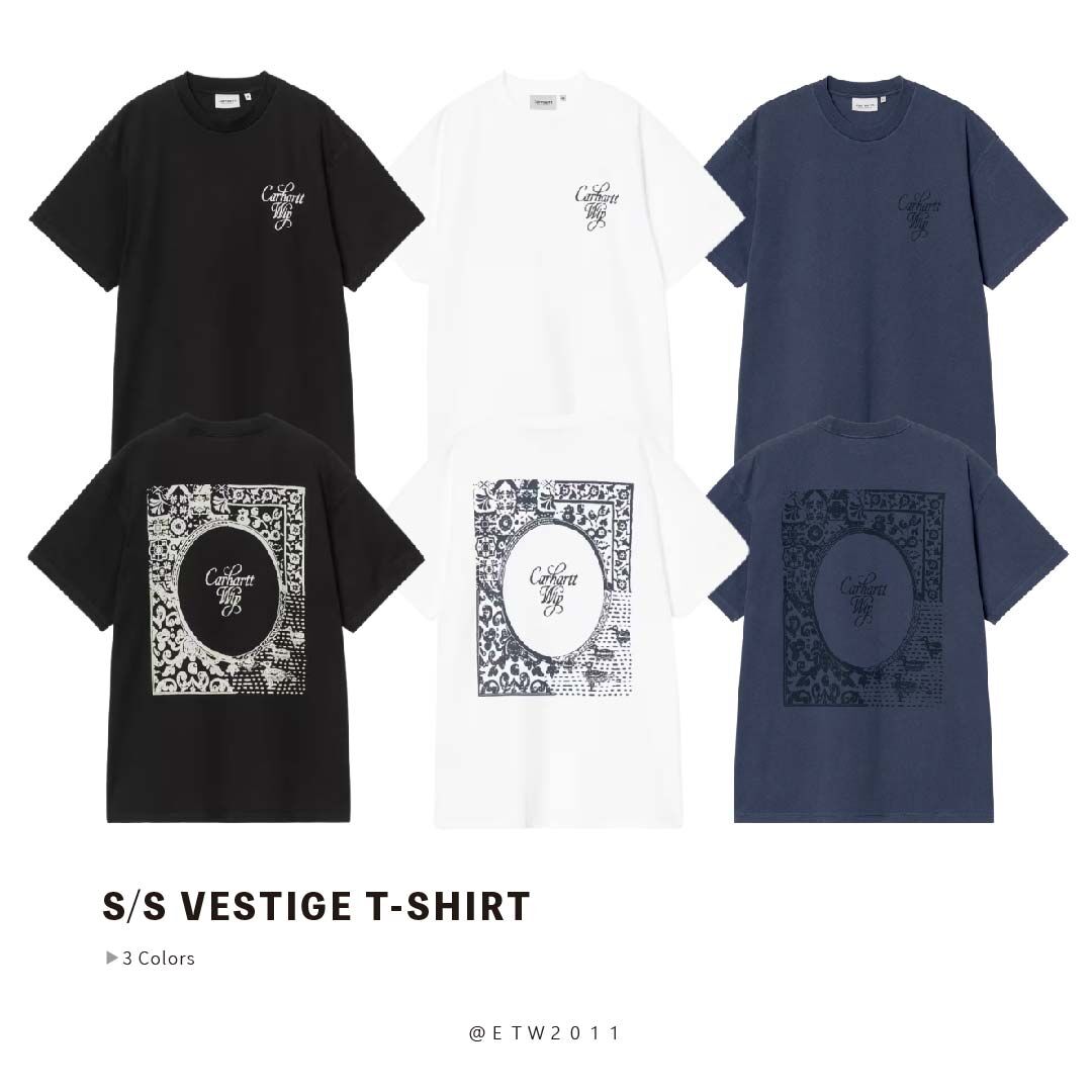 ☆ETW☆【EASY TO WEAR】CARHARTT WIP S/S VESTIGE T-SHIRT 遺跡 仿舊 卡哈 歐版 短T