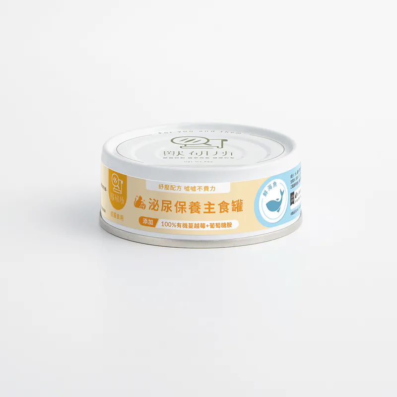 獸研所 - 舒壓泌尿保養主食罐 - 鮮海魚 (黃藍) 80g (原箱24罐優惠/$504)