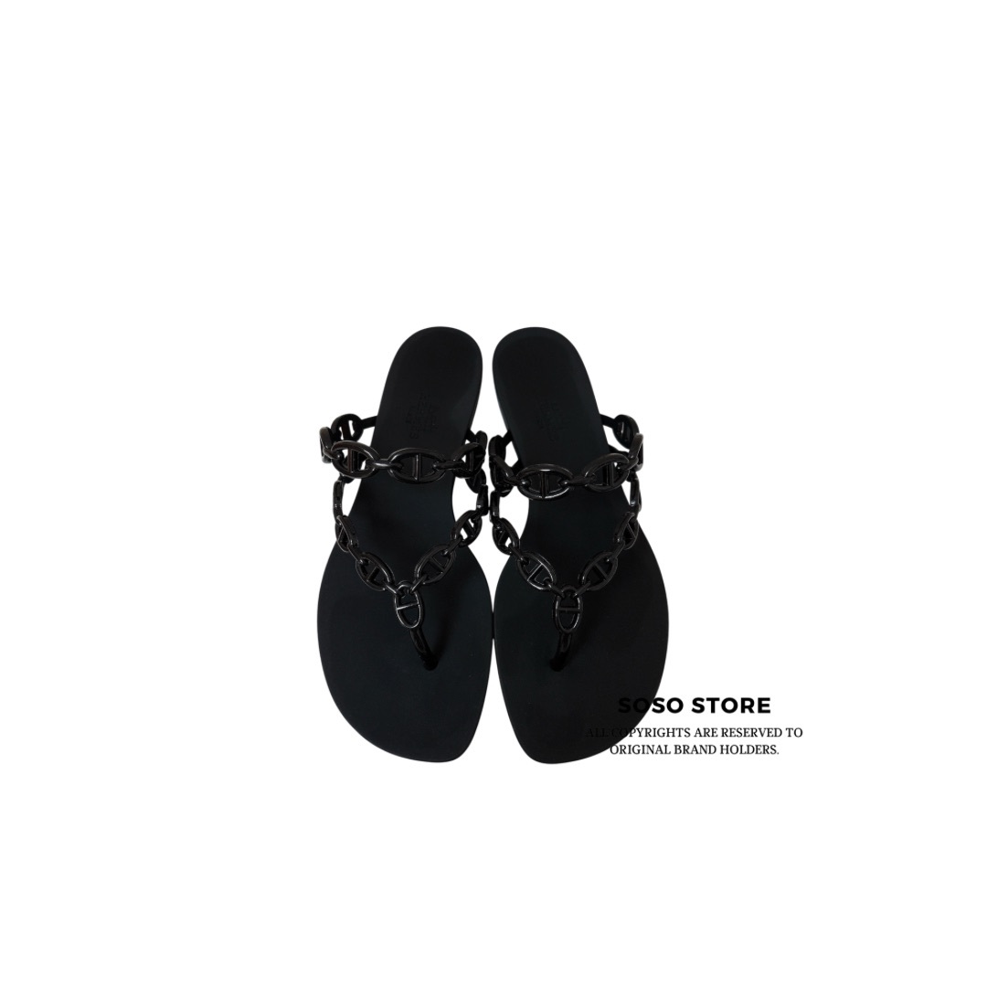 Hermes Island sandal - Black