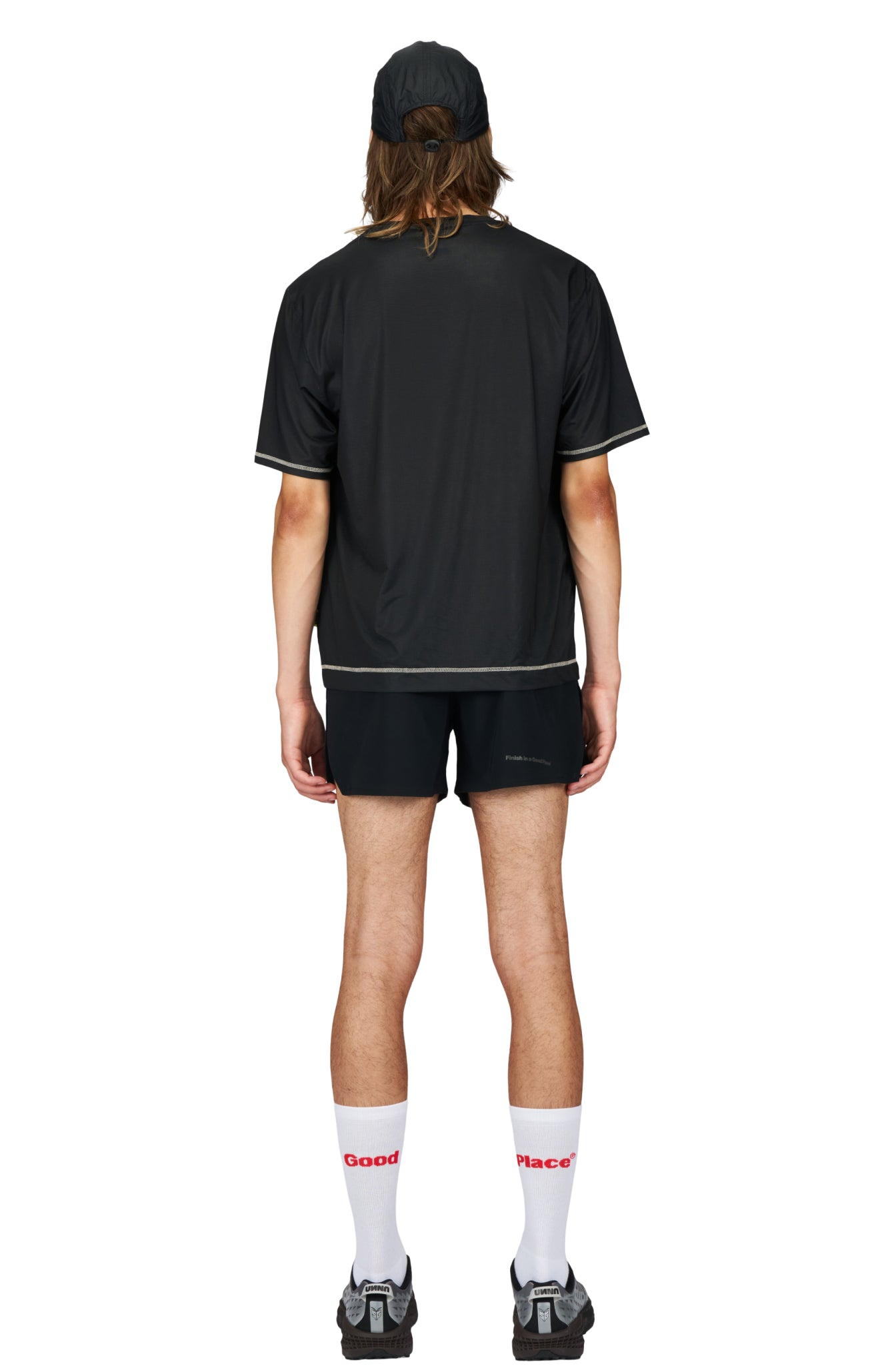 UNNA｜Wavy Tee "Black"