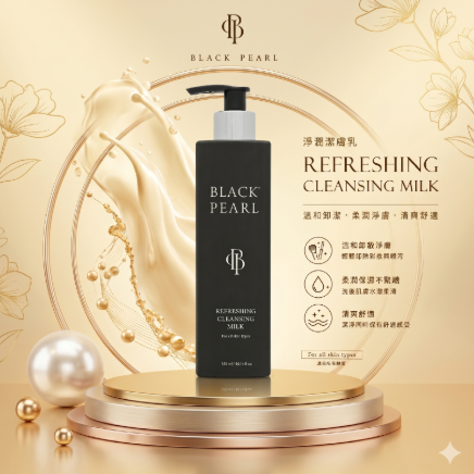 EE260525-E5 BLACKPEARL 淨潤潔膚乳300ml （exp：2027.10） (買一送一，共兩支）