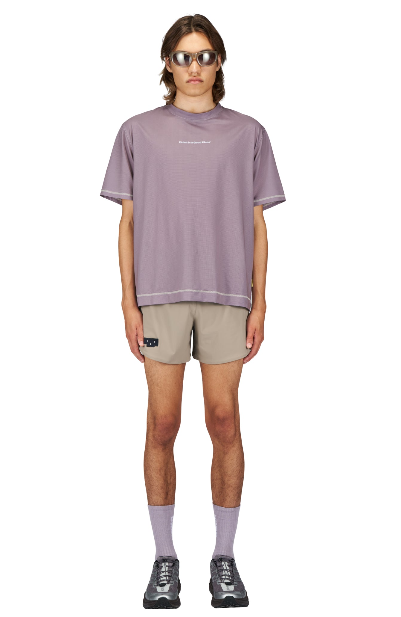 UNNA｜Wavy Tee "Orchid Night"