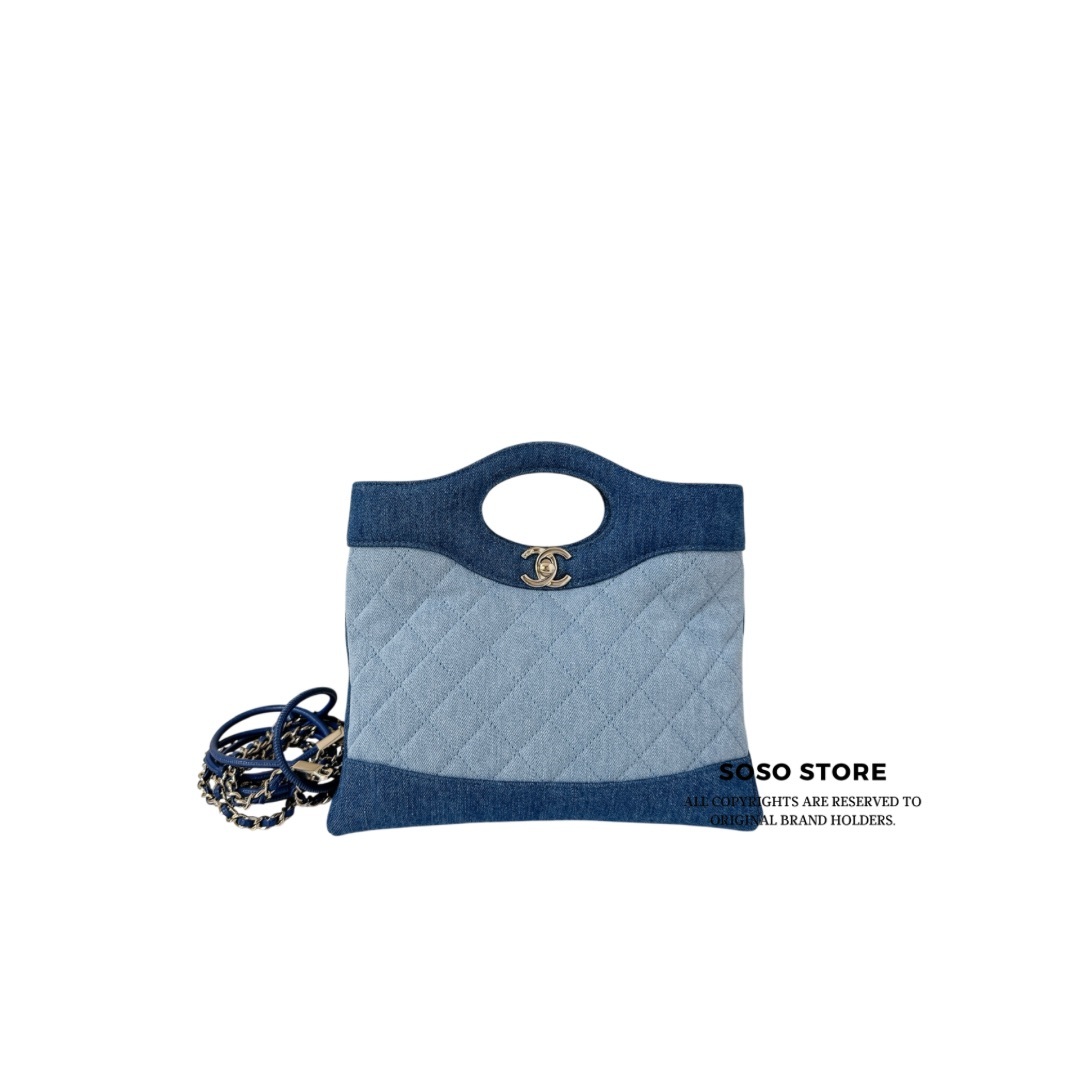 Chanel 31 Mini Tote - Blue / GHW