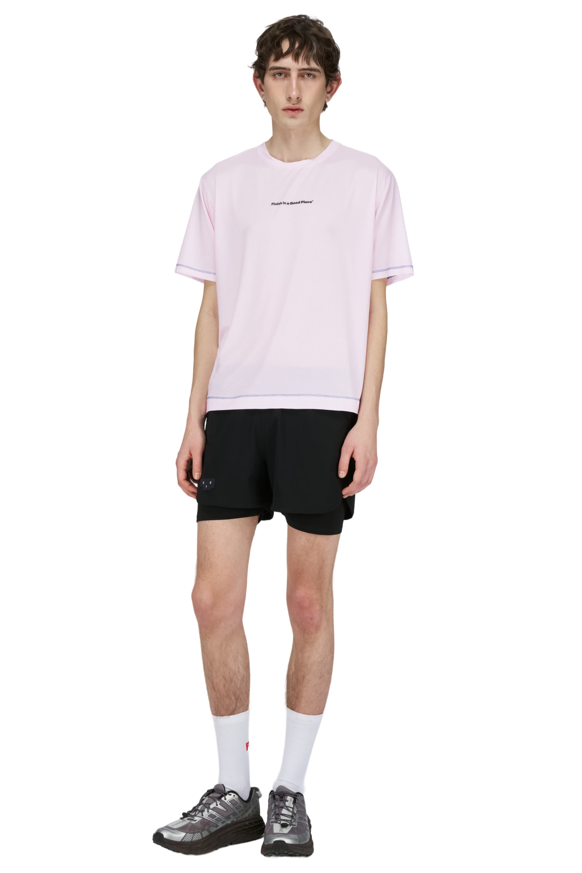 UNNA｜Wavy Tee "Oxford Pink"