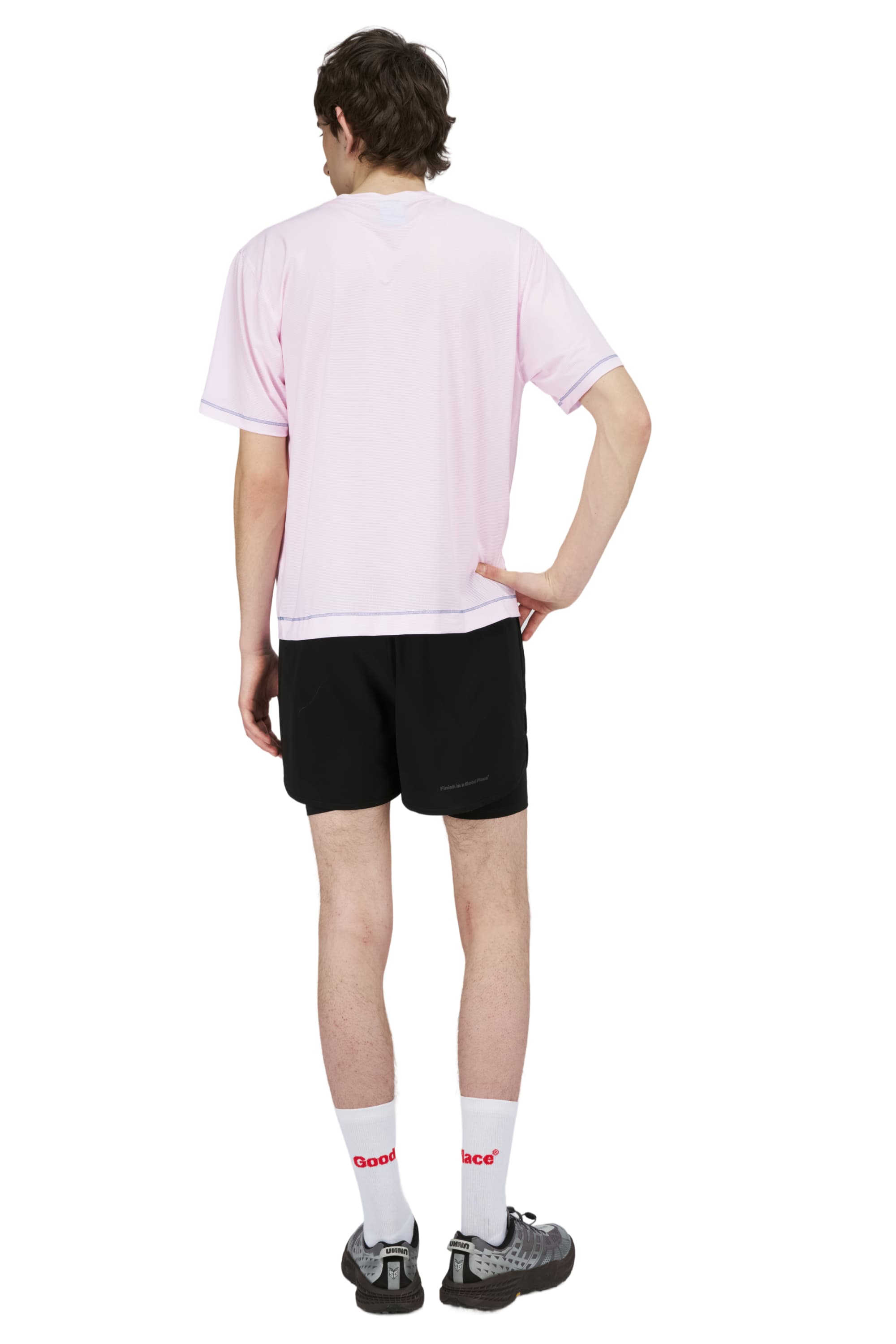 UNNA｜Wavy Tee "Oxford Pink"