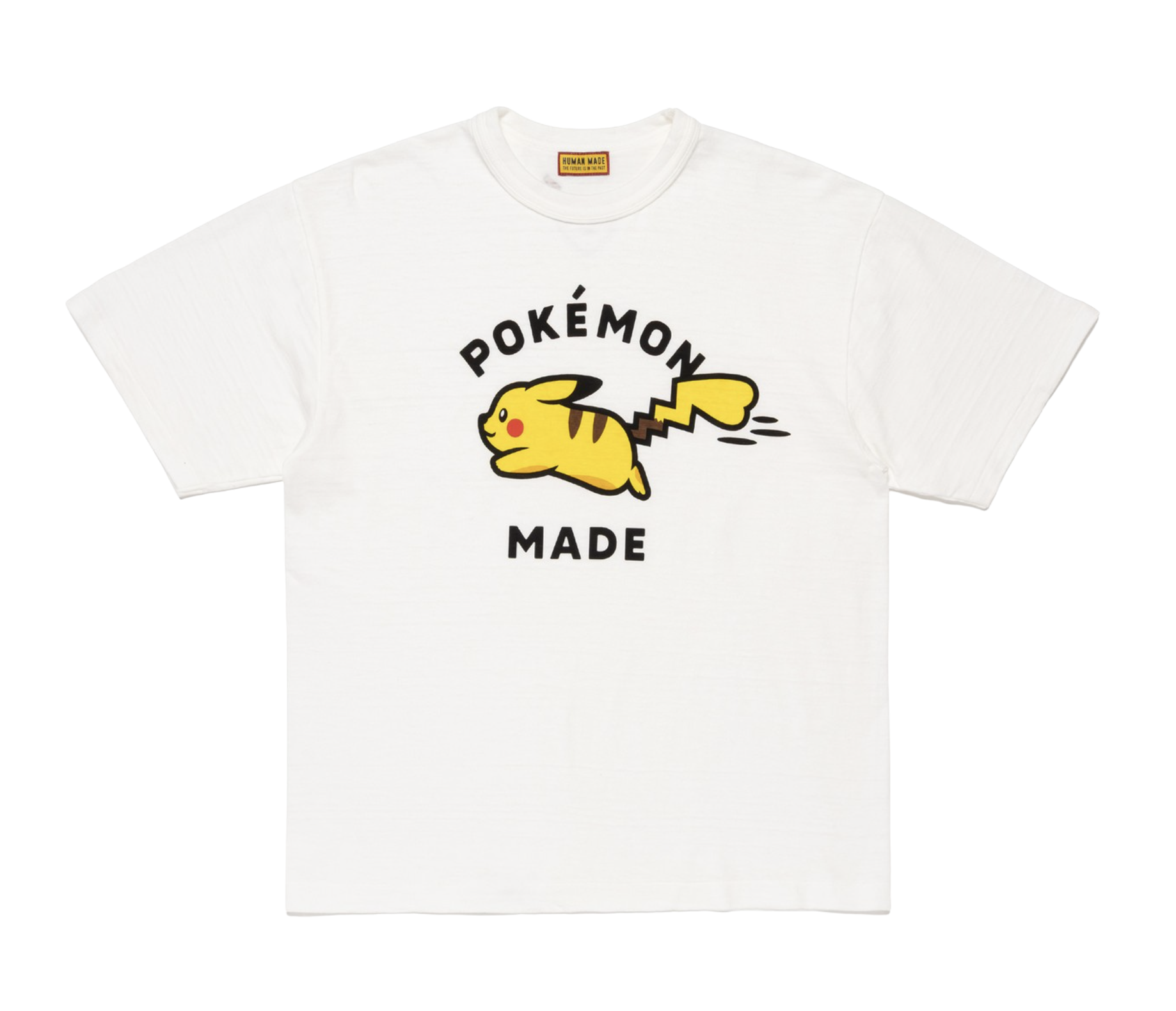 -（B018)-HUMAN MADE x Pokémon 聯名款 白色/黑色 皮卡丘 短袖-XX31TE020