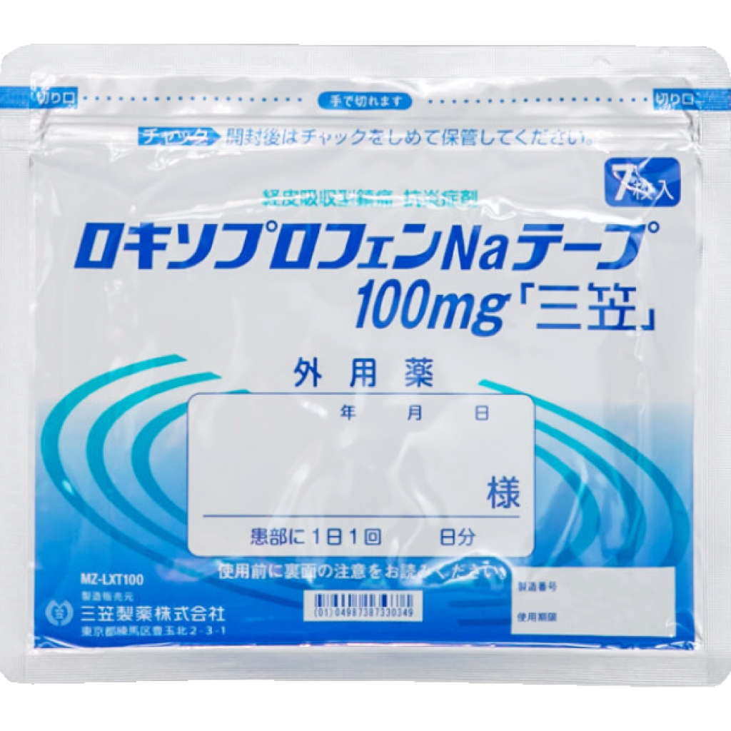 日本處方 三笠 痠痛貼布 加強版100mg 7片/包