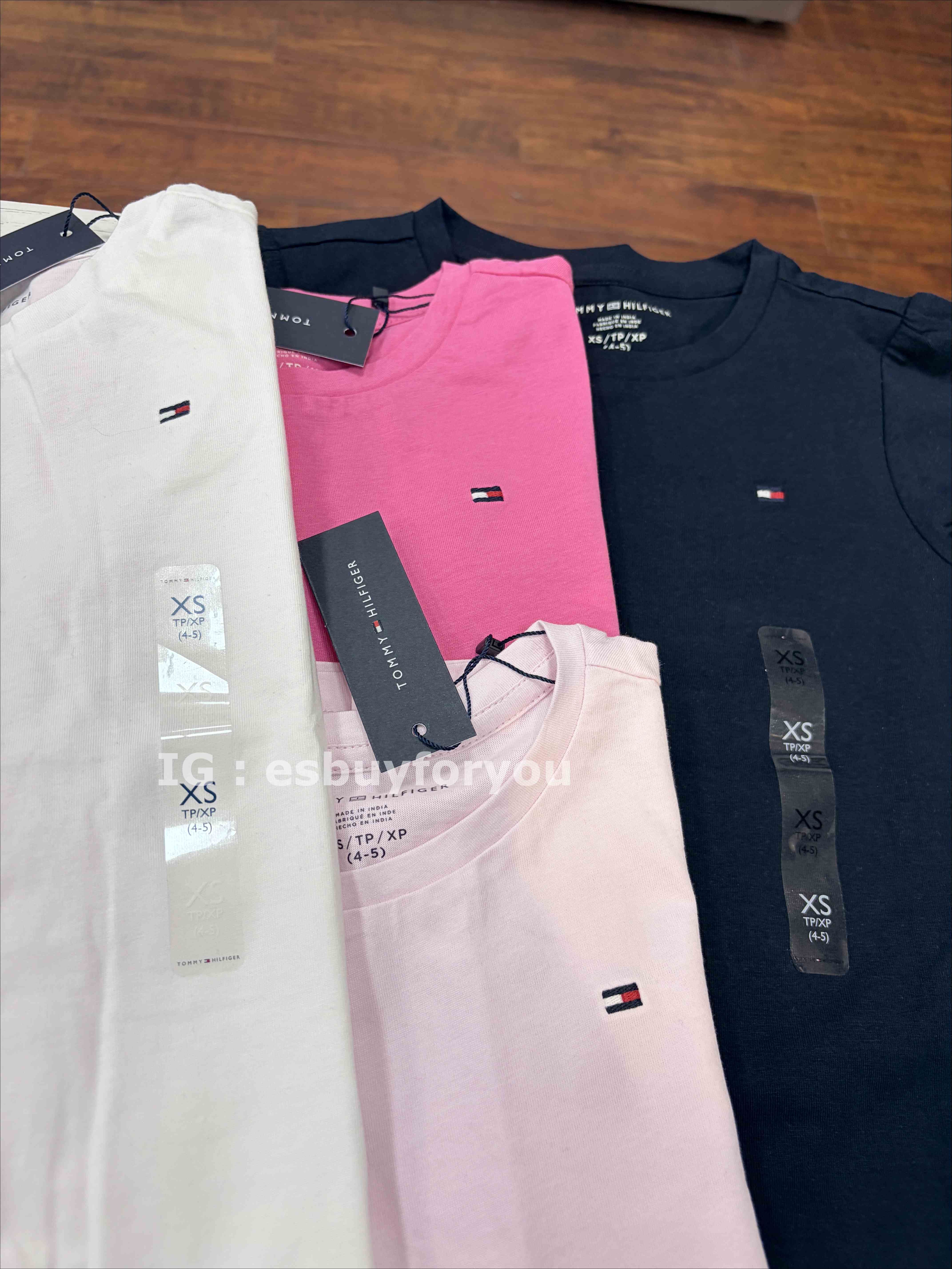 TOMMY 女大童 經典款 素面小LOGO 短TEE (4色)