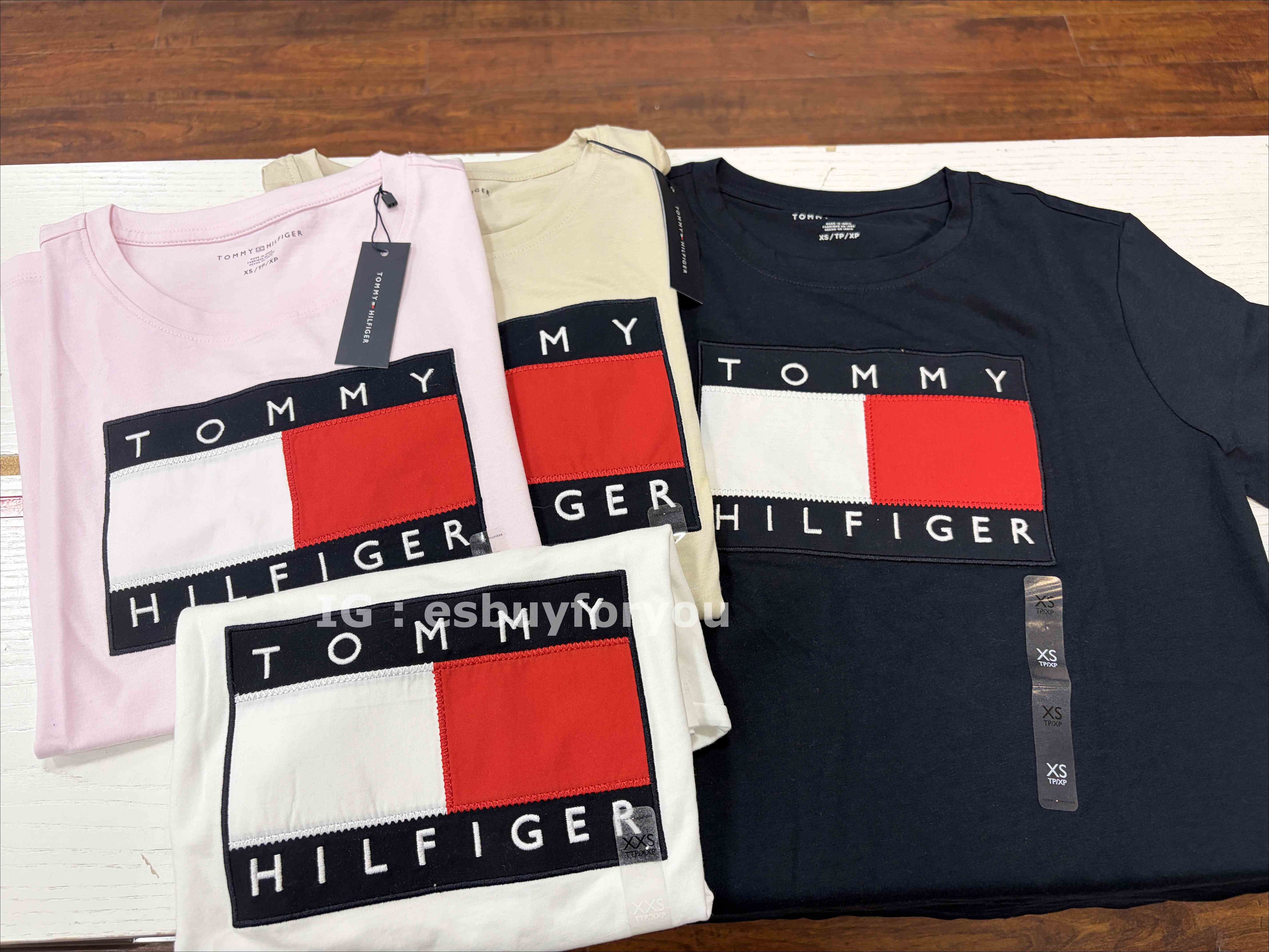 TOMMY 女大人 經典大國旗徽章 短TEE (4色)