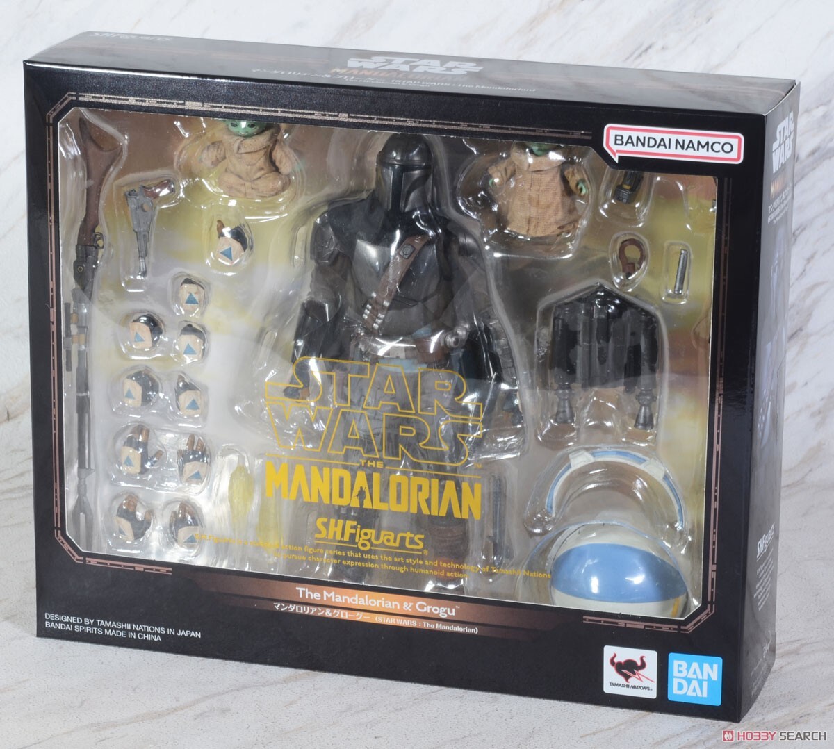 特價 全新 萬代 SHF 曼達洛人 & 古古 星際大戰 可動完成品