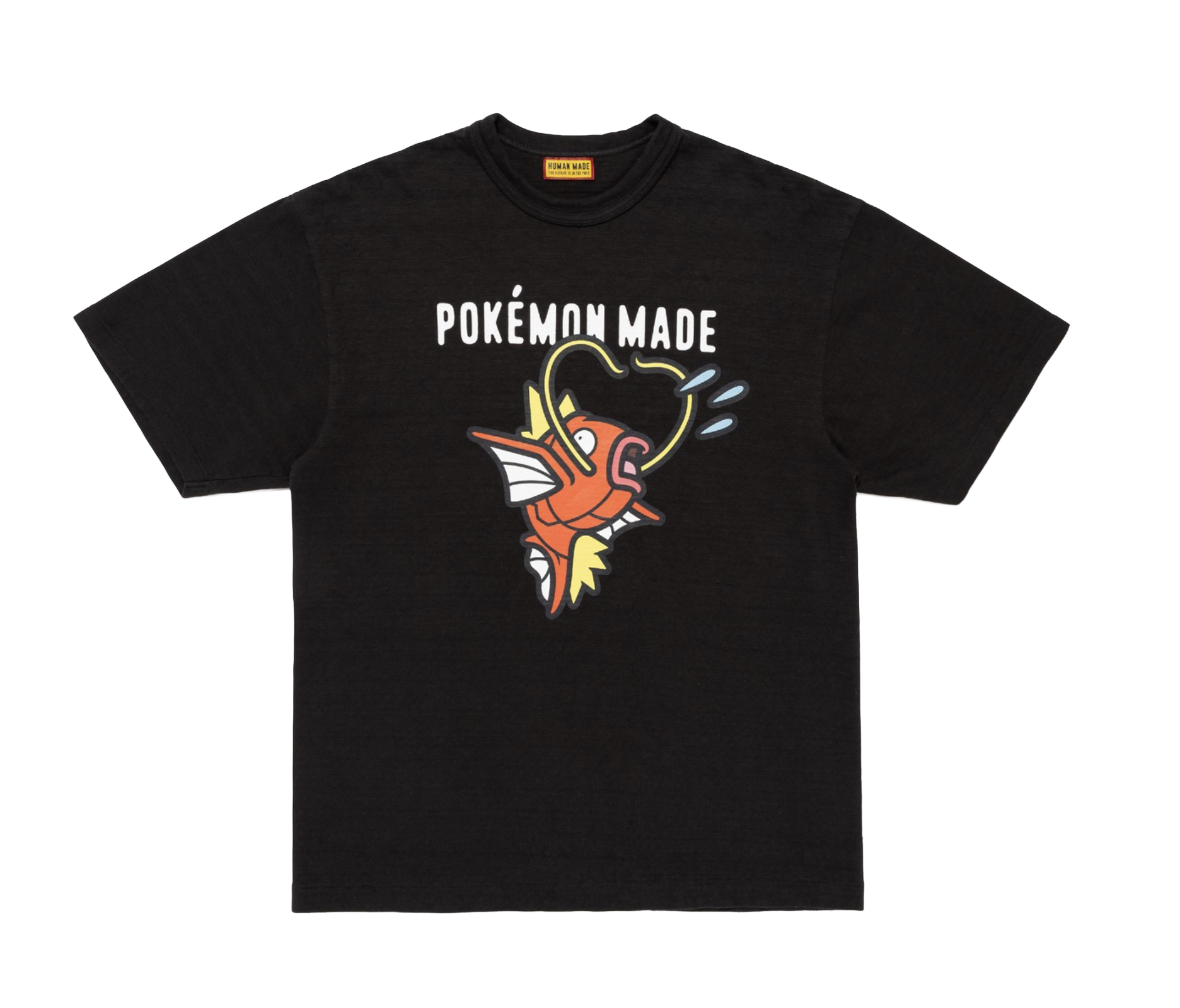 -(B018)-HUMAN MADE x Pokémon 聯名款 白色/黑色 鯉魚王 短袖-XX31TE022