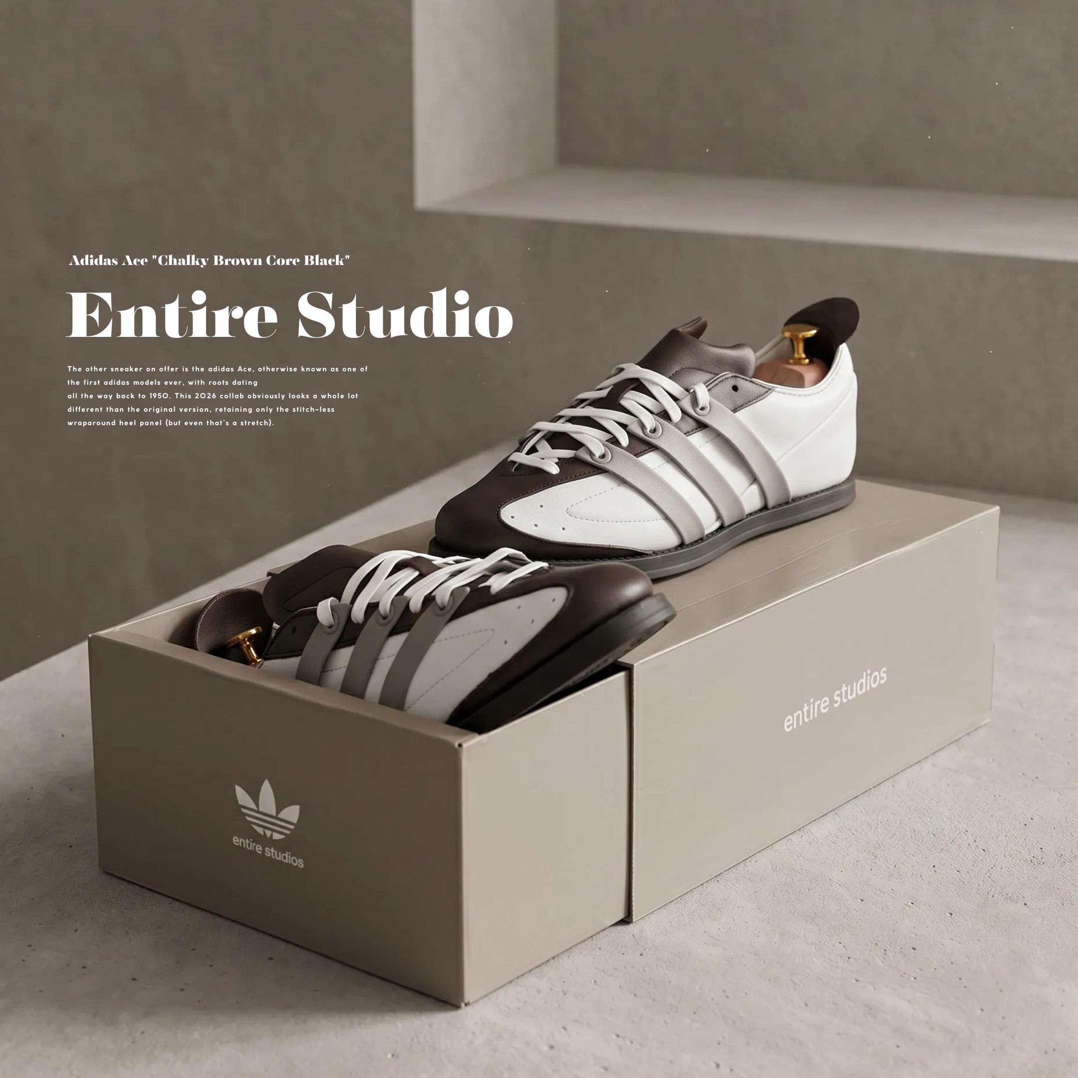 NICEDAY 代購 Adidas X Entire Studios Ace 聯名款 黑白灰 德訓鞋 KJ8906