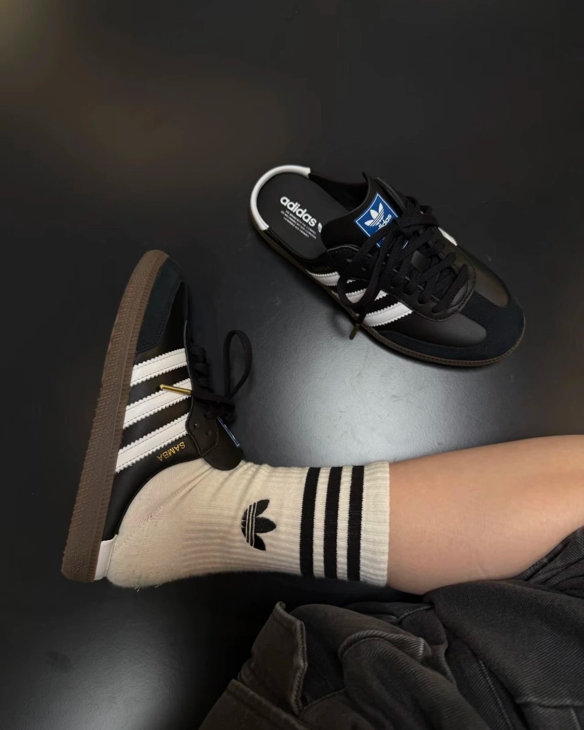 【逢甲 FUZZY】Adidas Samba OG Mule 穆勒 懶人 白黑 LB3814 黑白 LB3815